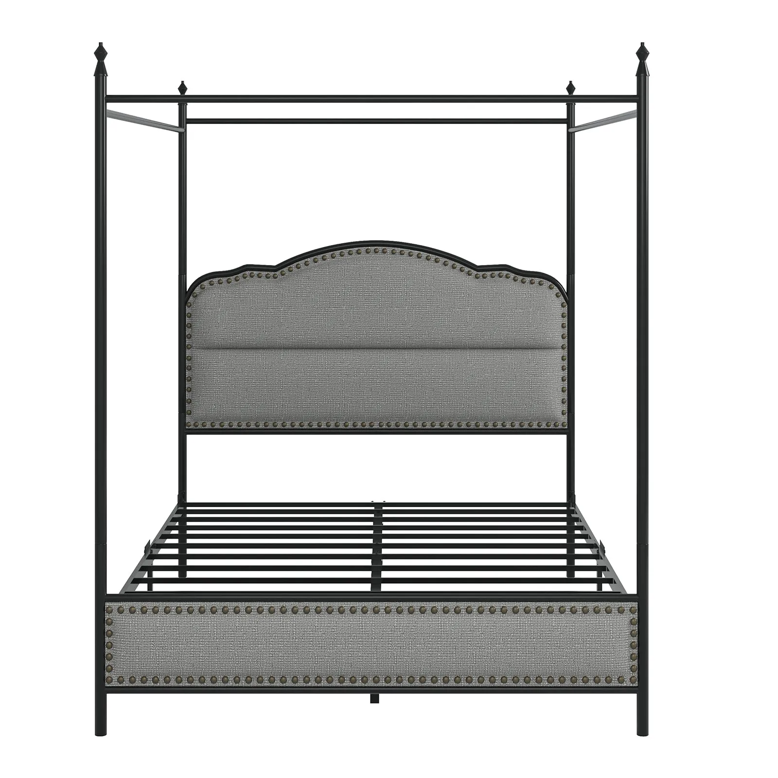 Natalia 61" Queen Size Bed with Mosquito Net