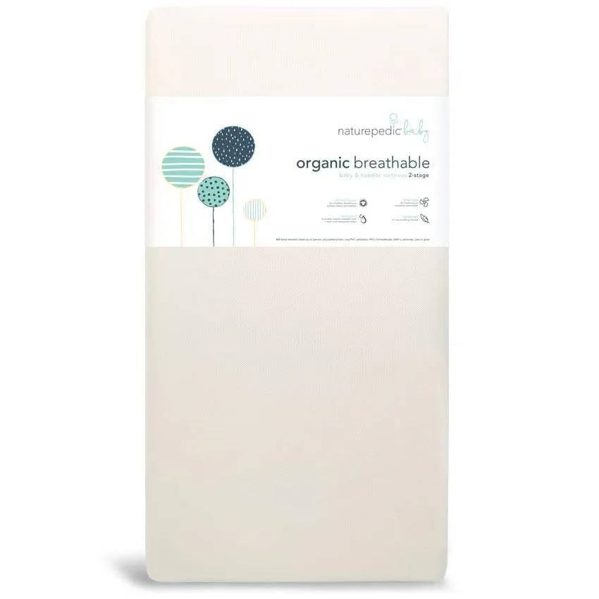 Naturepedic Breathable Lightweight Organic Crib Mattress (MC46 / 2-Stage)