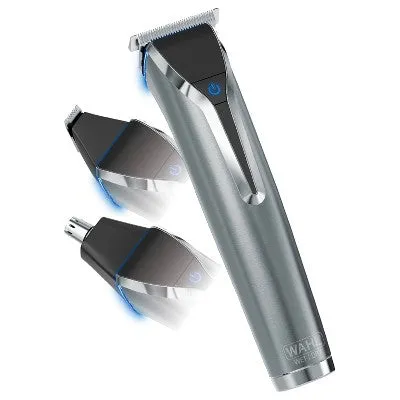 New - Wahl Stainless Steel Lithium Ion Men's Multi Purpose Beard, Facial Trimmer and Total Body Groomer - 9818-5001