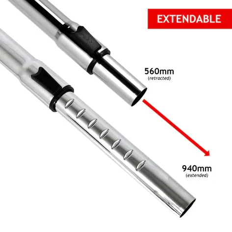 Nilfisk Vacuum Pipe| Parkside | Goblin | Morphy Richards Universal Adjustable Telescopic Pipe Vacuum Cleaner Rod (32mm)