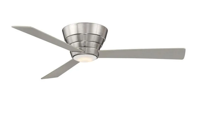 Niva Flush Mount Stainless Ceiling Fan