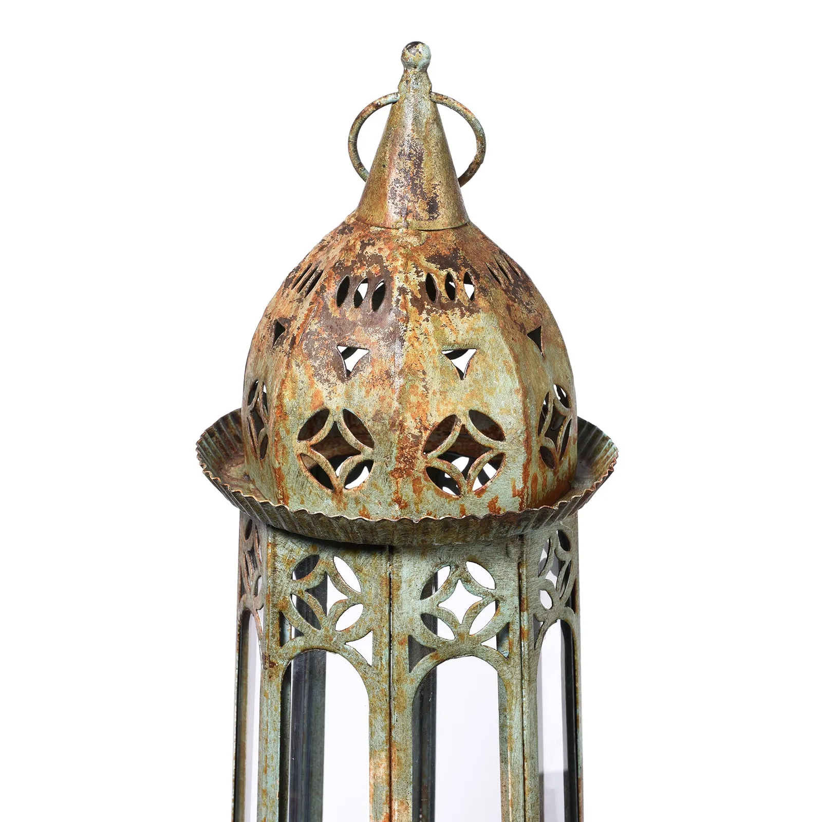 Octagonal Painted Storm Lantern