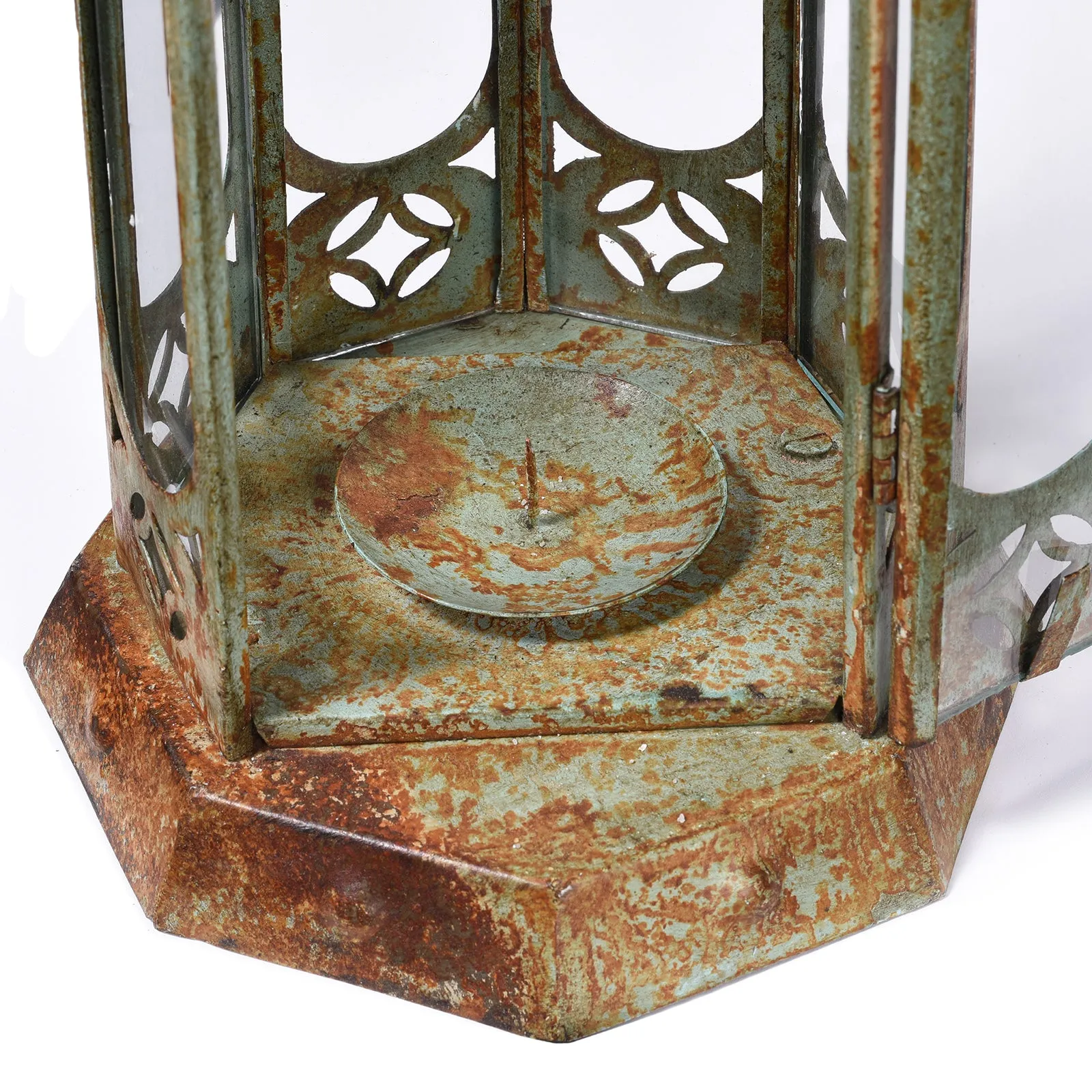 Octagonal Painted Storm Lantern