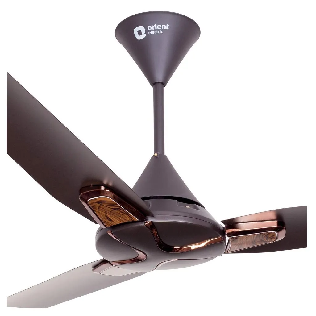 Orient Jazz Trendz High Speed Ceiling Fan 1200mm Metallic Bronze Copper With Wood