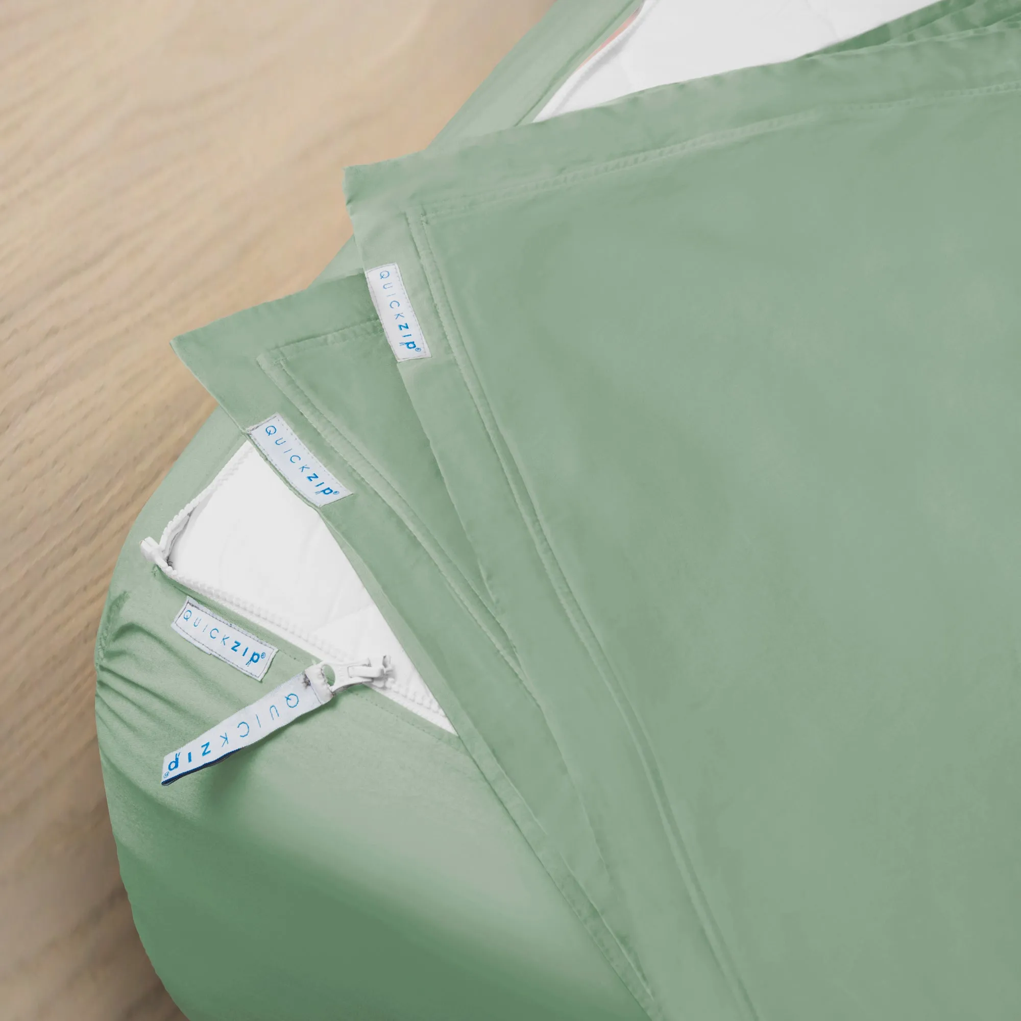 Percale Fitted Sheet (Base   Zip Sheet ) - King