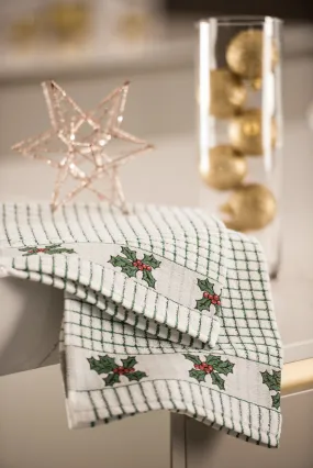 Poli-Dri 100% Cotton Tea Towel "Holly"