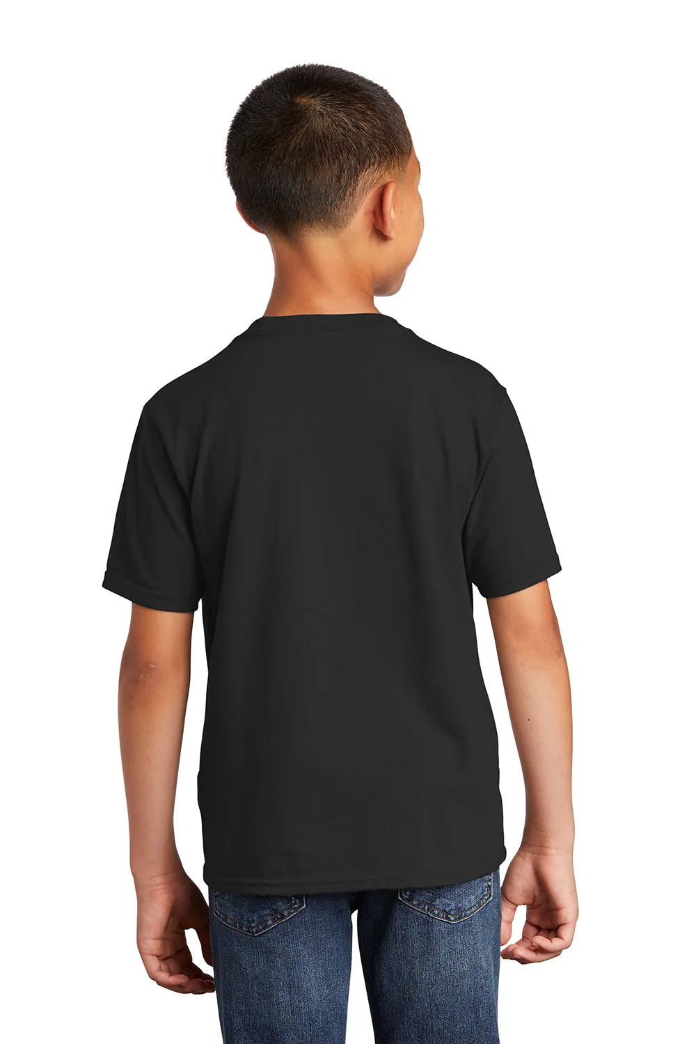 Port & Company Youth Fan Favorite Short Sleeve Crewneck T-Shirt - Jet Black