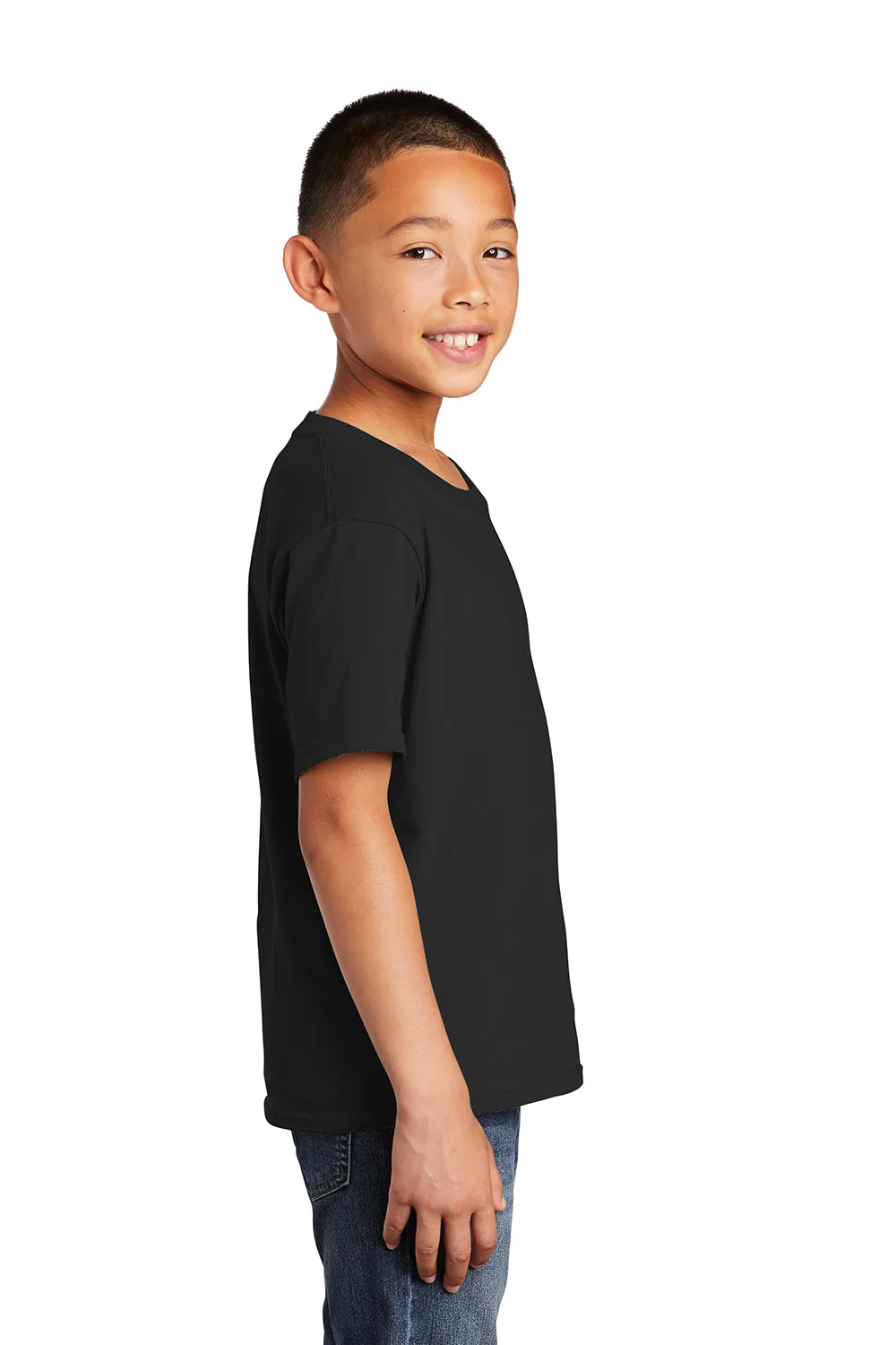 Port & Company Youth Fan Favorite Short Sleeve Crewneck T-Shirt - Jet Black