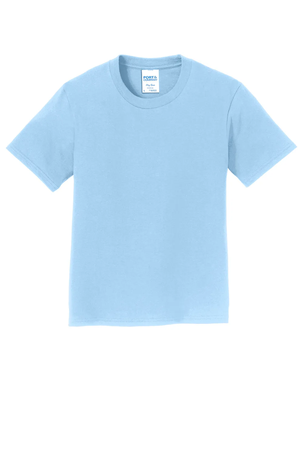 Port & Company Youth Fan Favorite Short Sleeve Crewneck T-Shirt - Light Blue