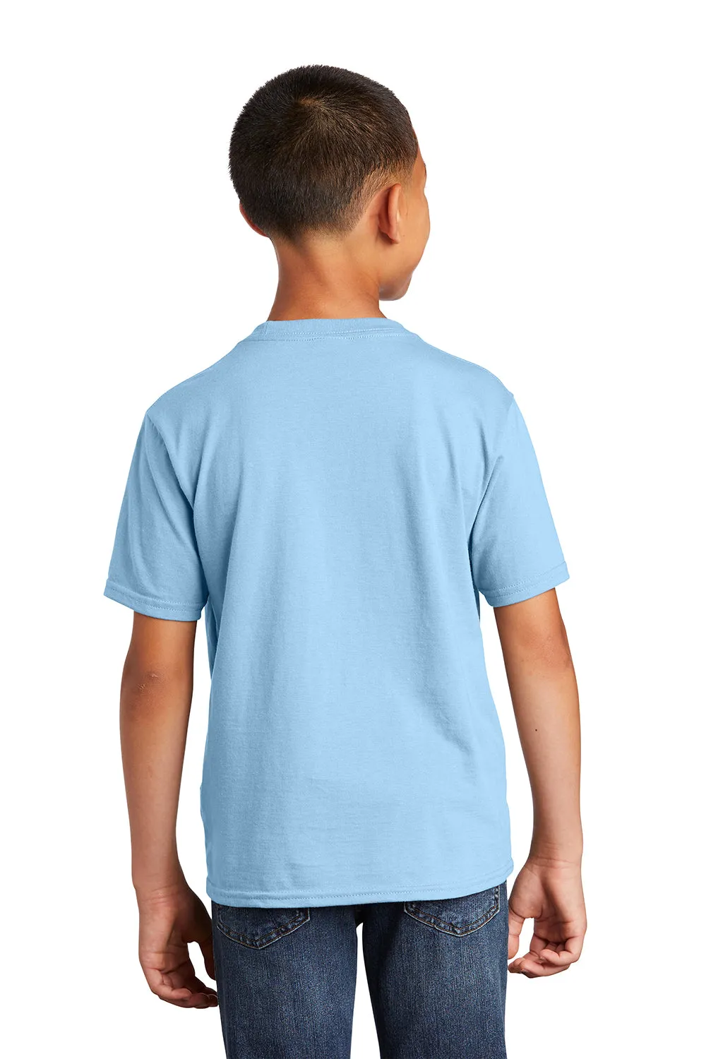 Port & Company Youth Fan Favorite Short Sleeve Crewneck T-Shirt - Light Blue