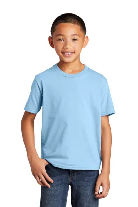 Port & Company Youth Fan Favorite Short Sleeve Crewneck T-Shirt - Light Blue