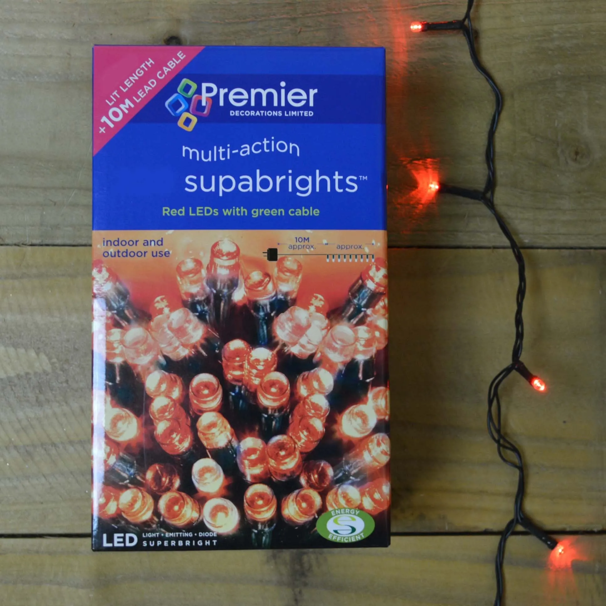 Premier LV081168R Supabrights 480 LED Light, Red