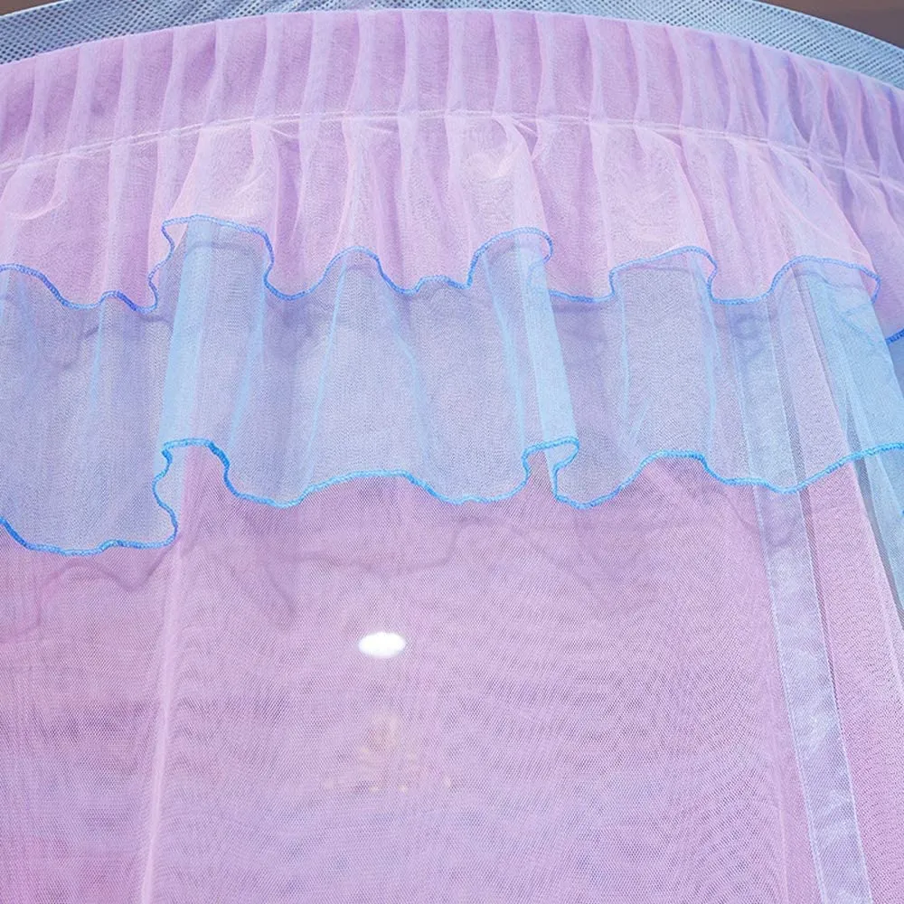 Princess Elegant Lace Round Sheer Mesh Bed Curtains