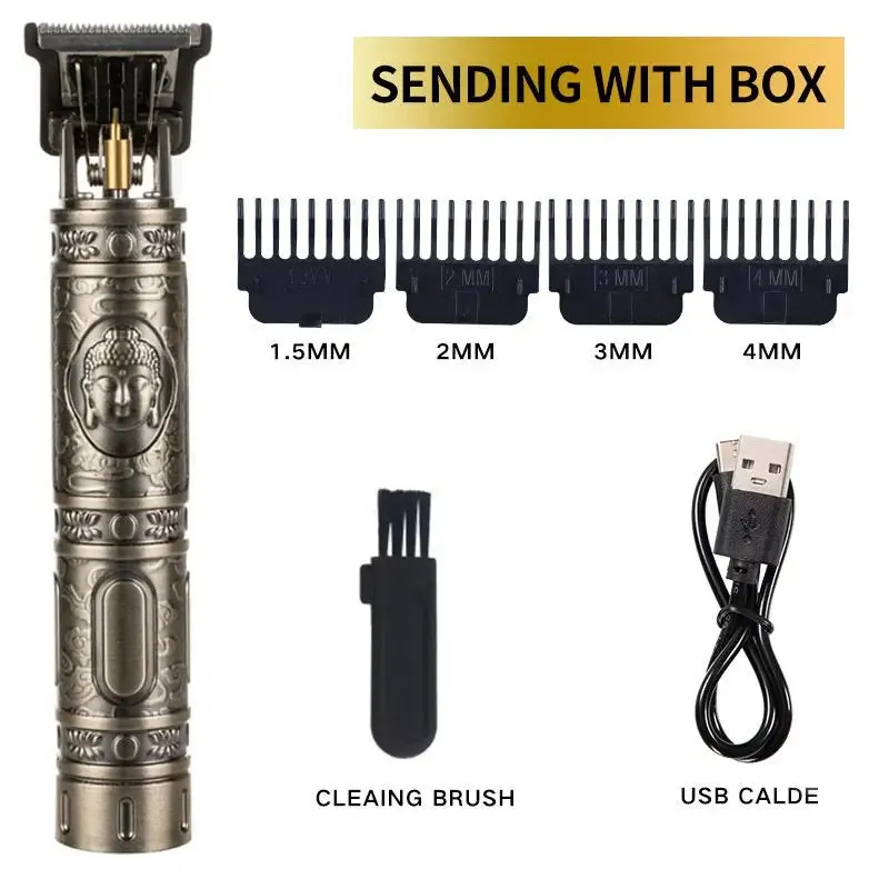 Professional Hair Trimmer Wireless Electric Hair Clipper Beard Shaver Men Hair Cutting Machine Barber For Men Haircut Style