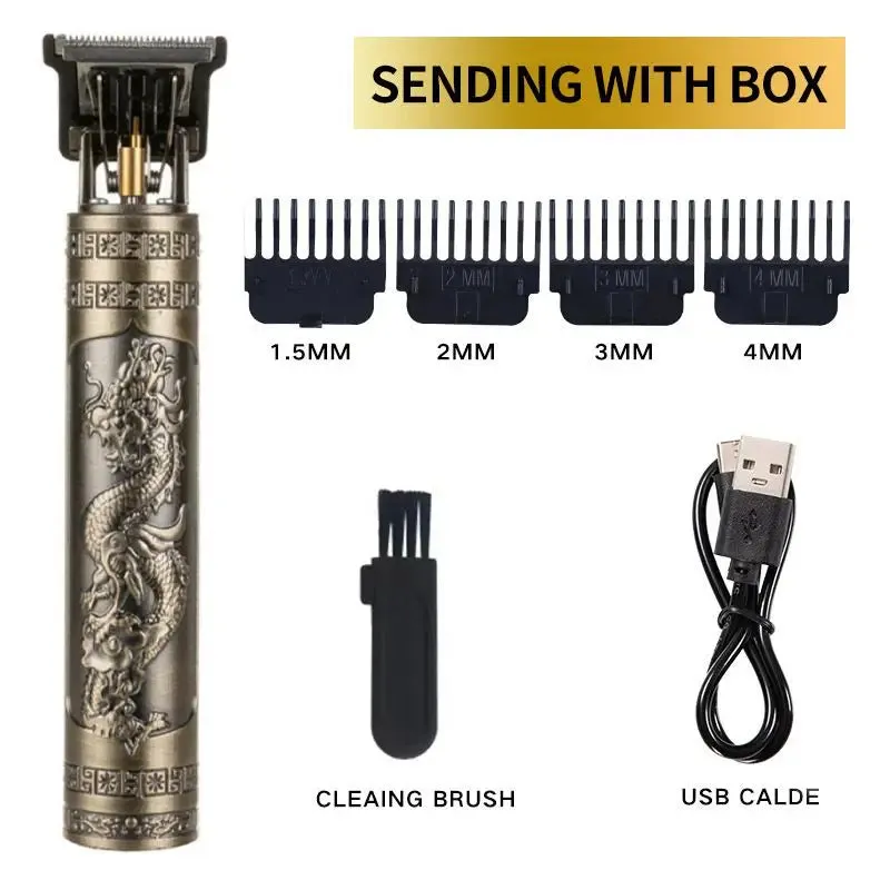 Professional Hair Trimmer Wireless Electric Hair Clipper Beard Shaver Men Hair Cutting Machine Barber For Men Haircut Style