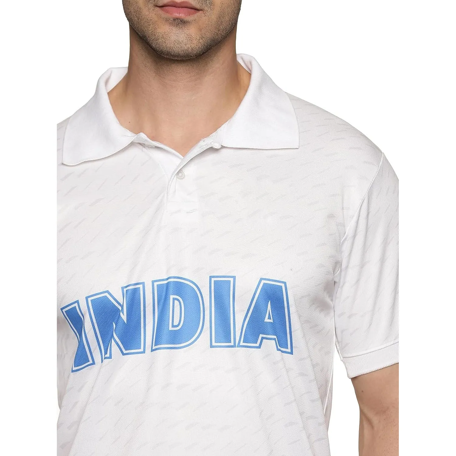 Prokick Indian Cricket Fan Jersey Polo Neck T-Shirt