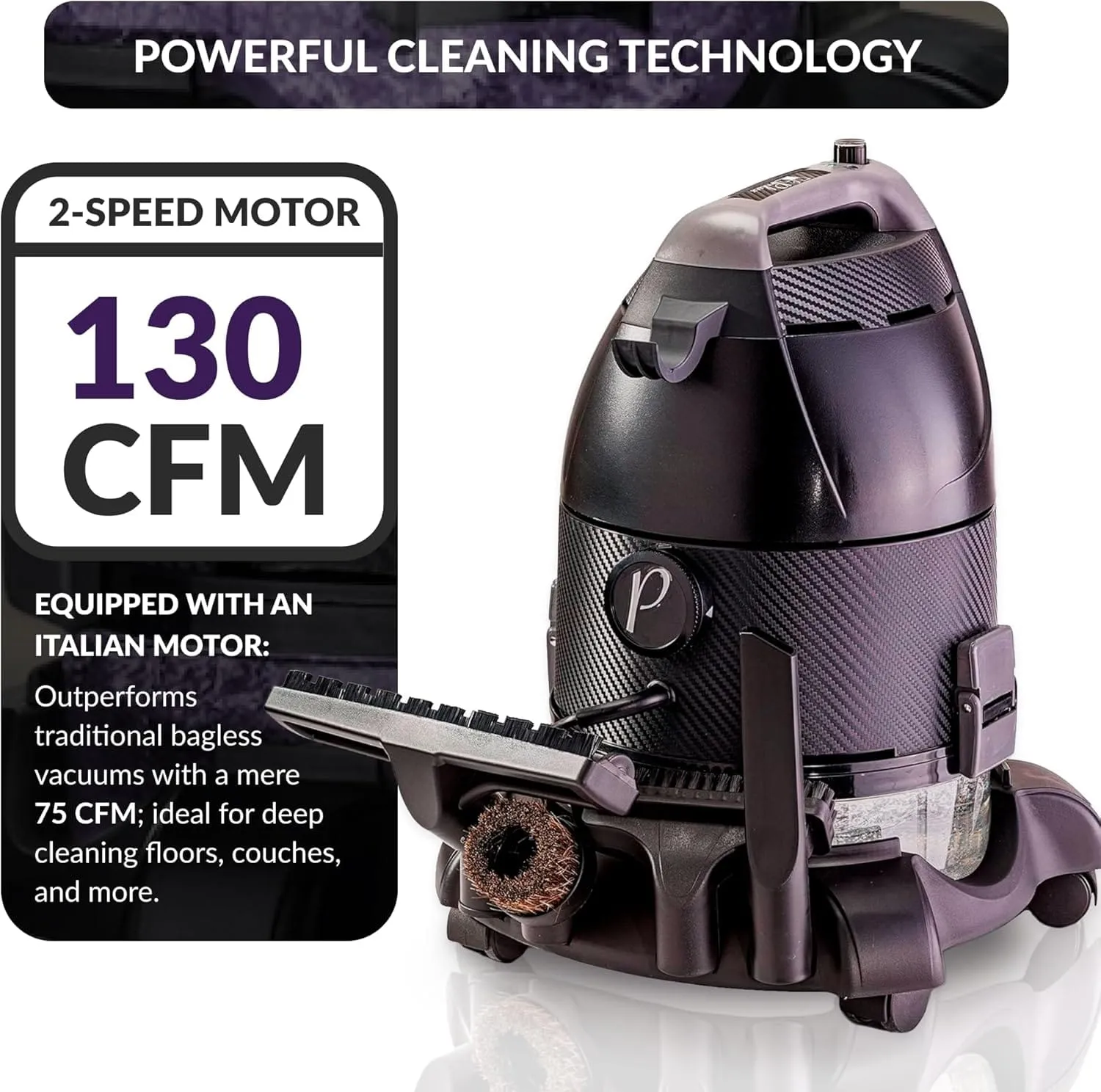 Prolux CTX PET Water Filtration Bagless Canister Vacuum Cleaner