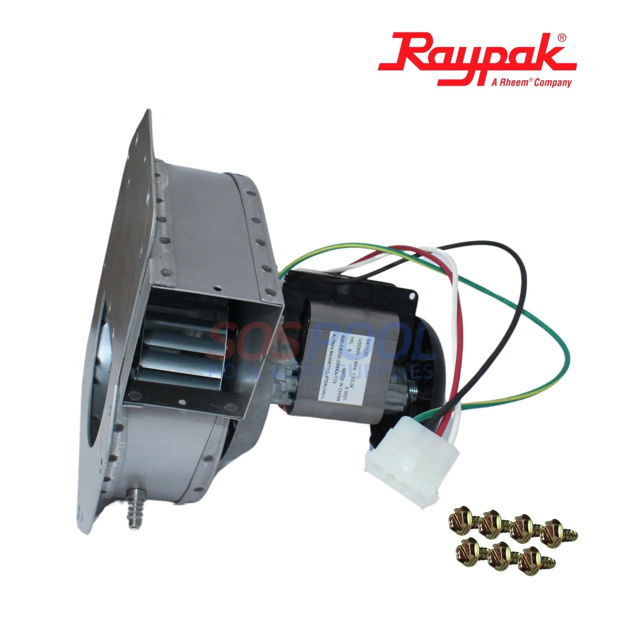 Raypak Combination Air Blower For 407A Low Nox Heaters | 010042F