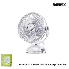 REMAX F41 6-Inch Wireless Air Circulating Clamp Fan