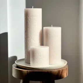 Sandstone Textured Candle Trio