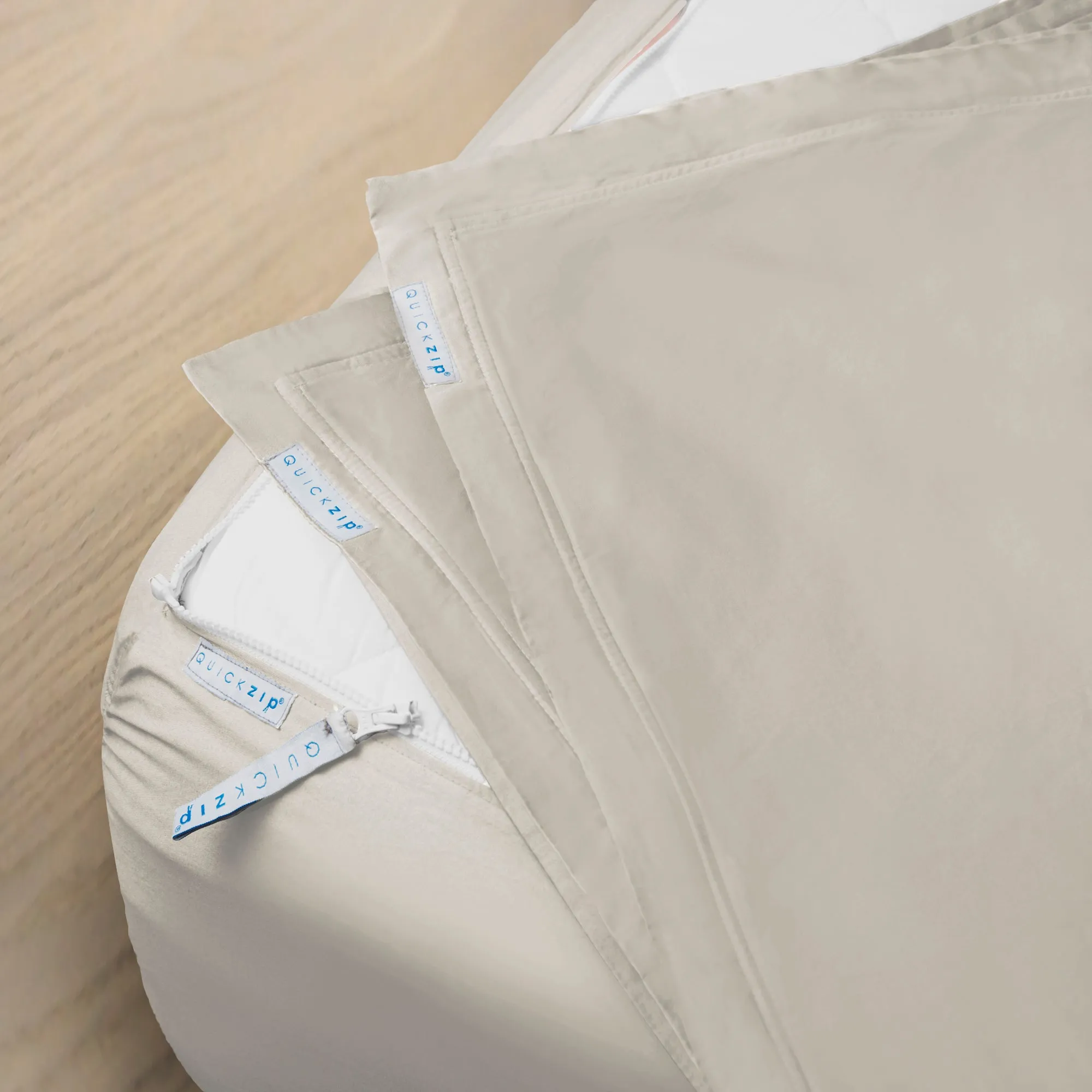 Sateen Fitted Sheet (Base   Zip Sheet ) - Split King