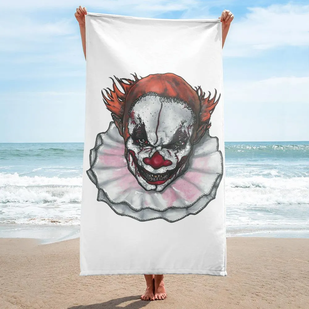 Scary Clown Towel Illustrated by Robert Bowen