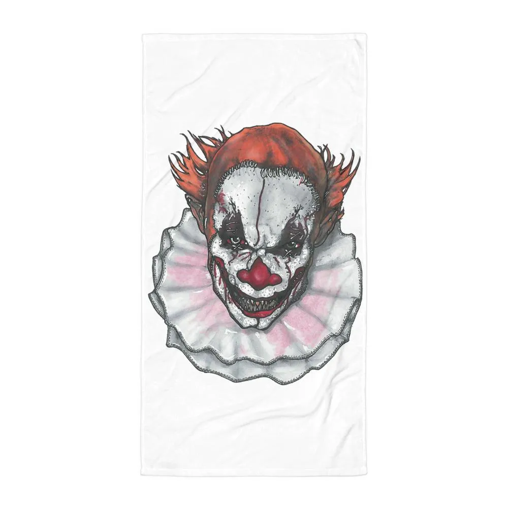 Scary Clown Towel Illustrated by Robert Bowen