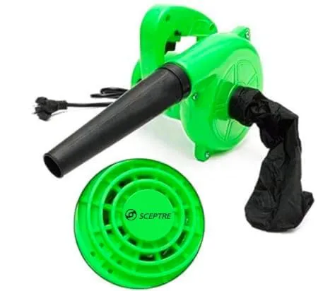 Sceptre 600 W, 140 Miles/Hour Electric Air Blower Dust Cleaner Blower for Cleaning Dust at Home & Outdoor (Green)