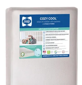 Sealy® Cozy Cool™ Hybrid 2-Stage Coil & Gel Baby & Toddler Crib Mattress