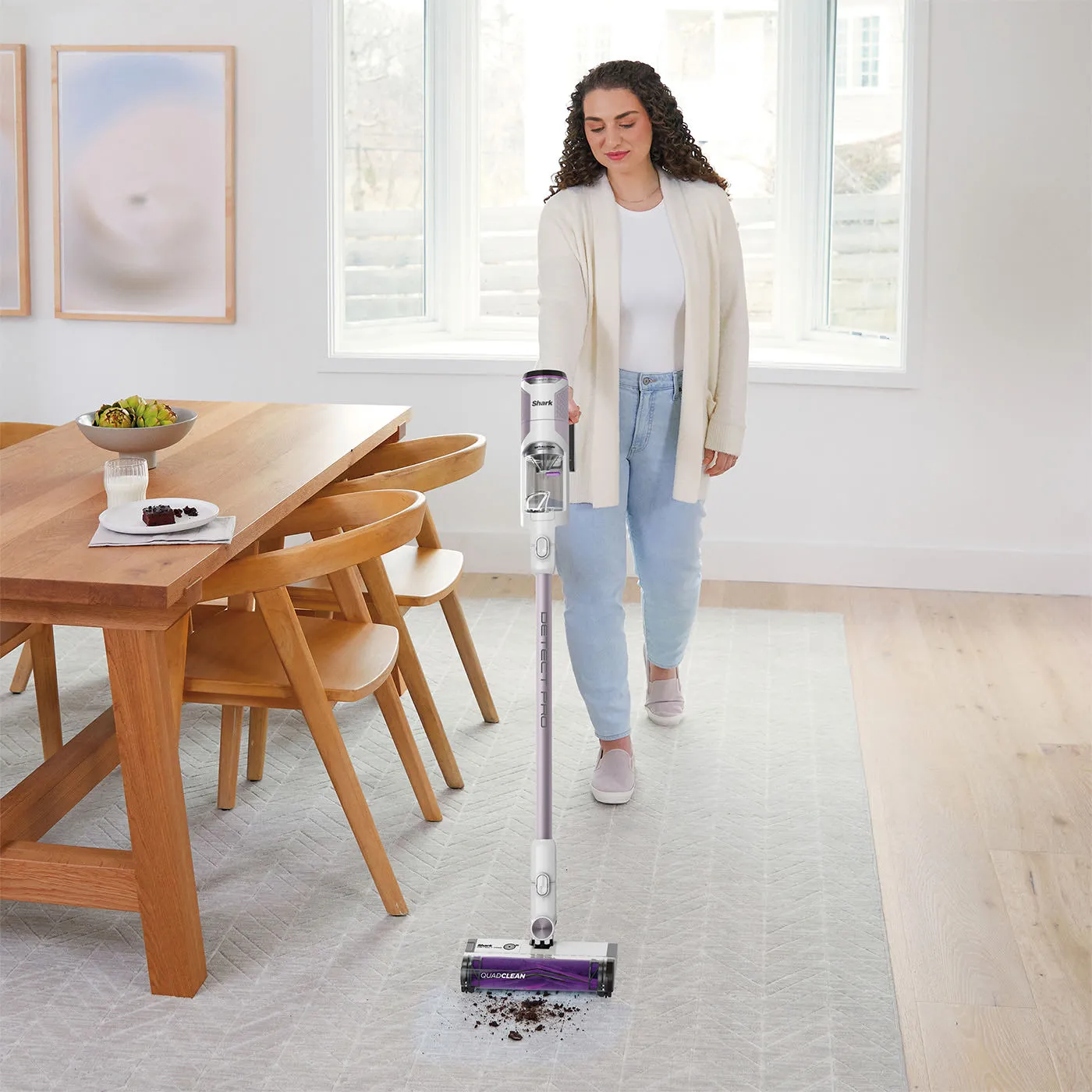 Shark Detect Pro 1.3L Cordless Vacuum Cleaner - White & Ash Purple | IW3510UK