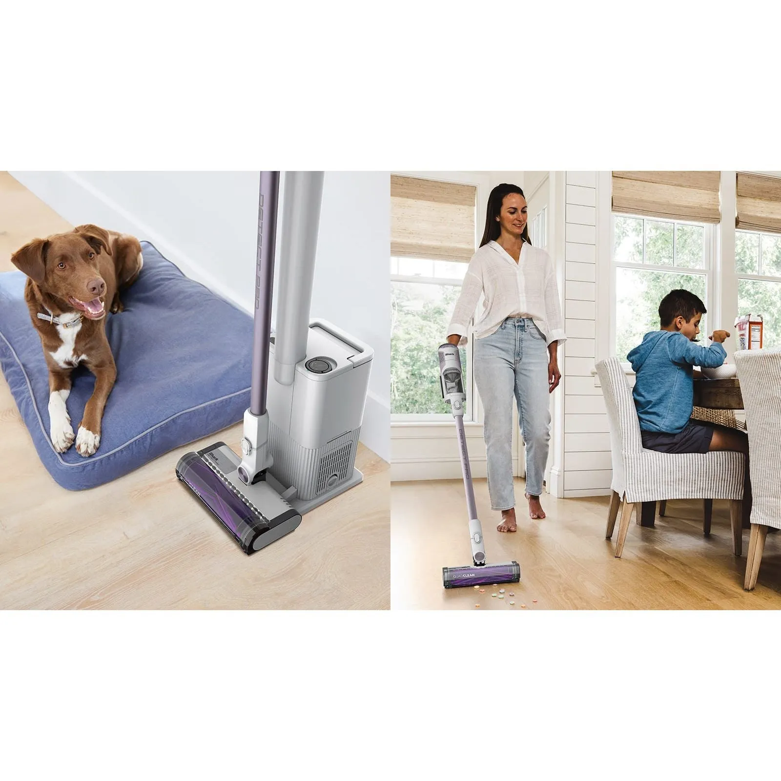 Shark Detect Pro 1.3L Cordless Vacuum Cleaner - White & Ash Purple | IW3510UK