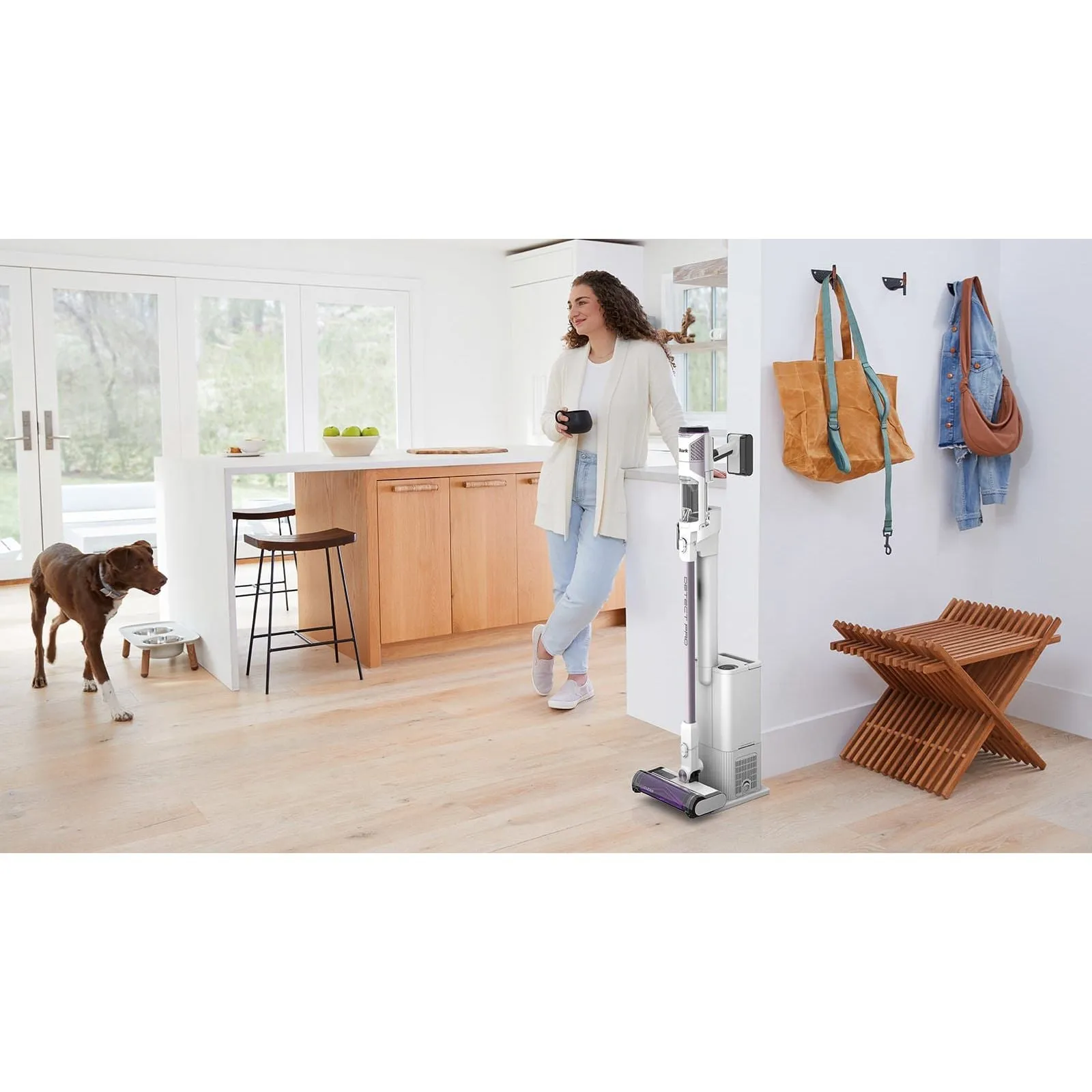 Shark Detect Pro 1.3L Cordless Vacuum Cleaner - White & Ash Purple | IW3510UK