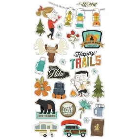 Simple Stories - Happy Trails -  Chipboard Stickers 6 inchX12 inch*