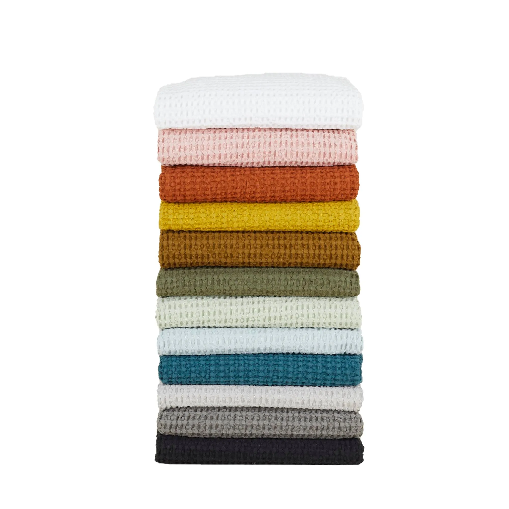 Simple Waffle Towels - Olive