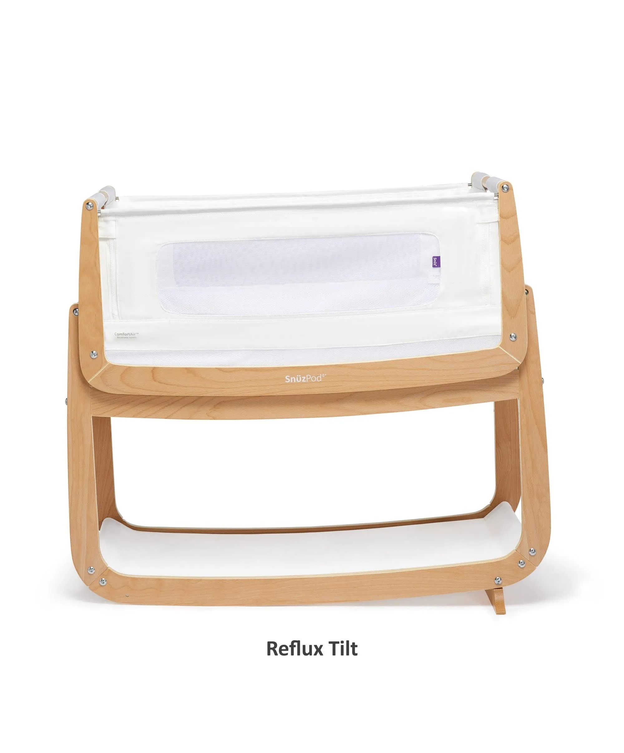 SnuzPod4 Bedside Crib - Natural