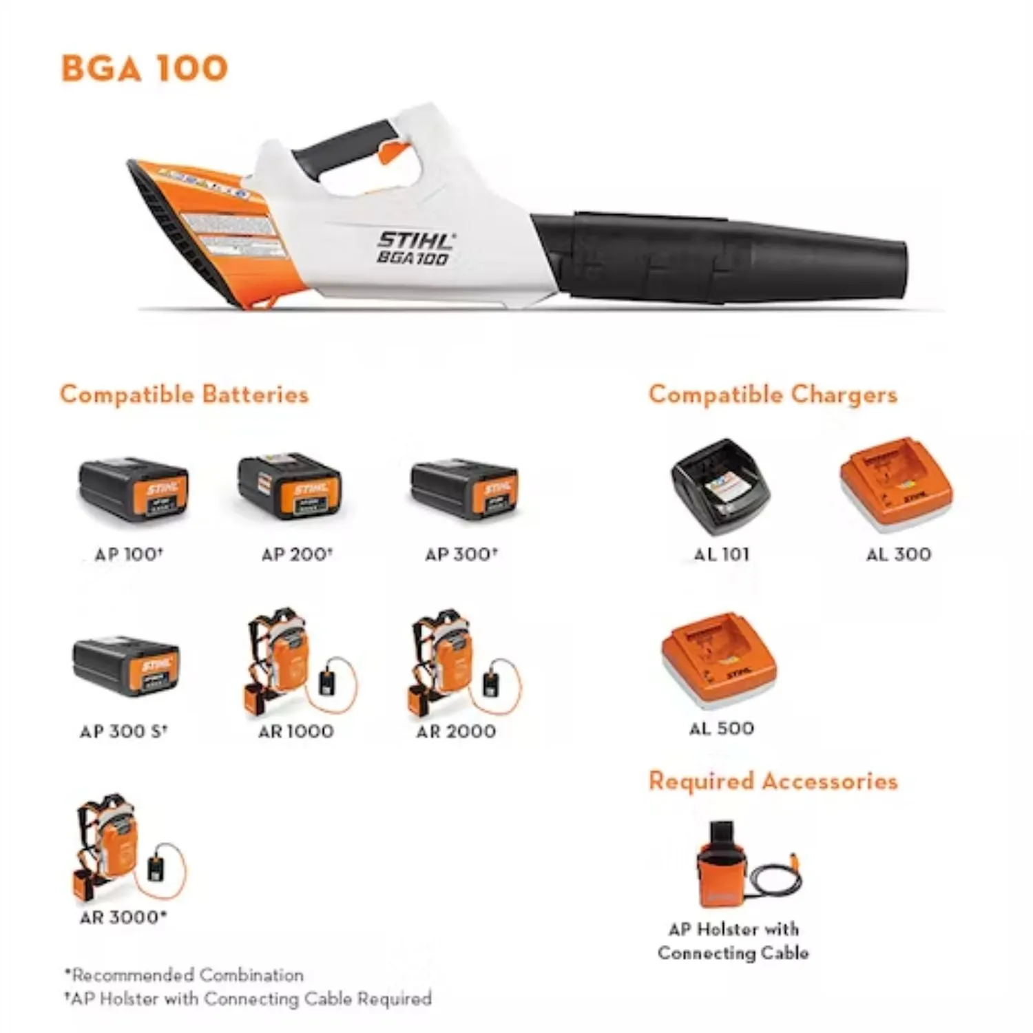 STIHL BGA 100 Battery Powered Handheld Blower | Tool Only