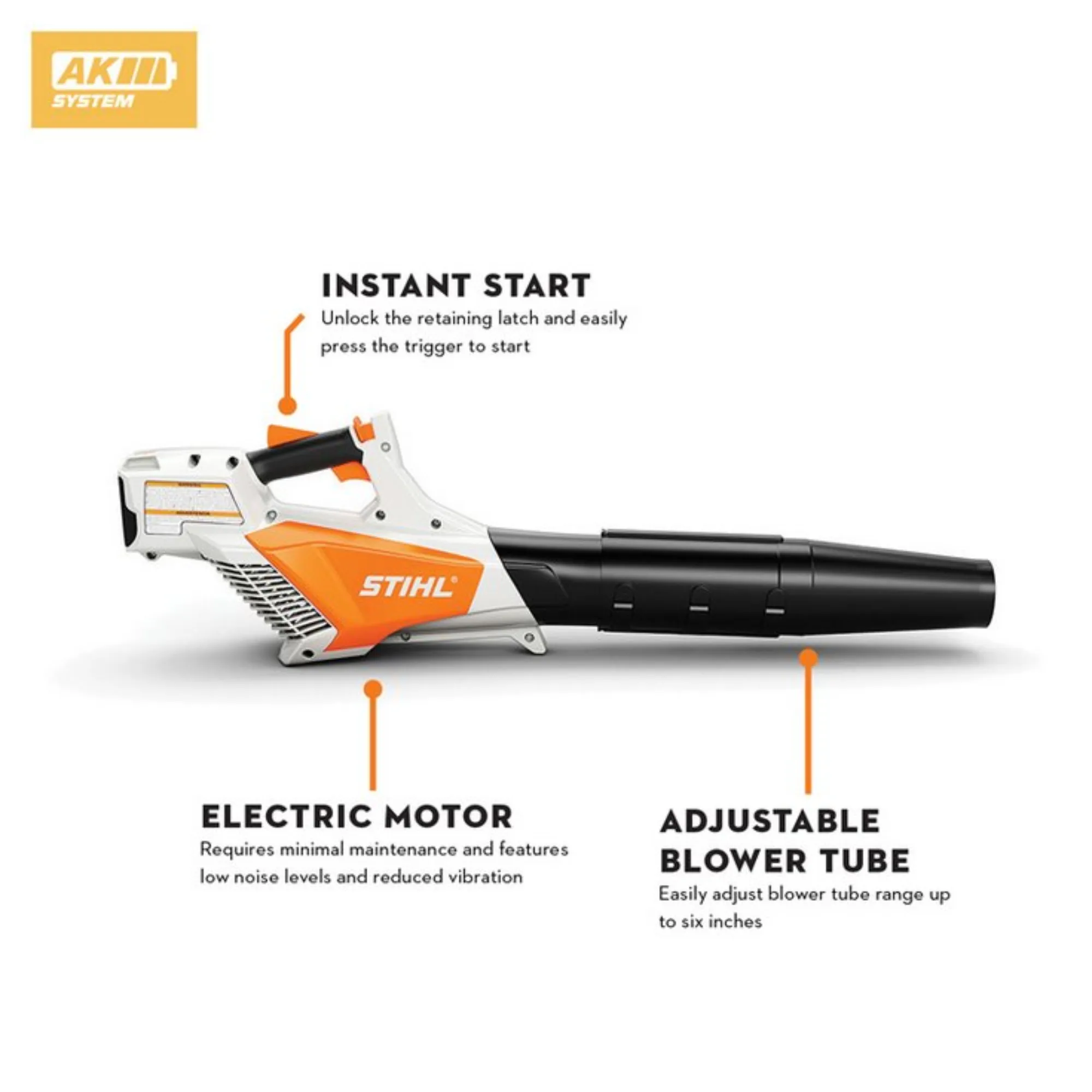 STIHL BGA 57 Battery Powered Handheld Blower w/ Battery and Charger