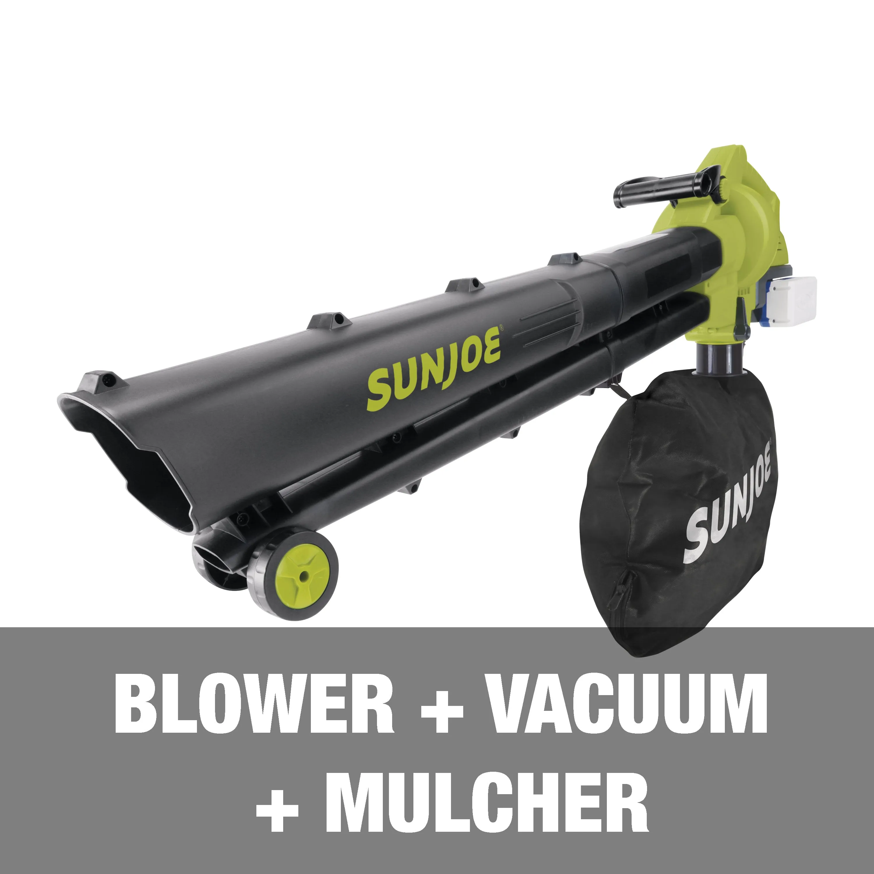 Sun Joe 24V-X2-BVM143-CT 48-Volt iON  Cordless Leaf Blower Vacuum Mulcher | 155-MPH | 388-CFM | Tool Only