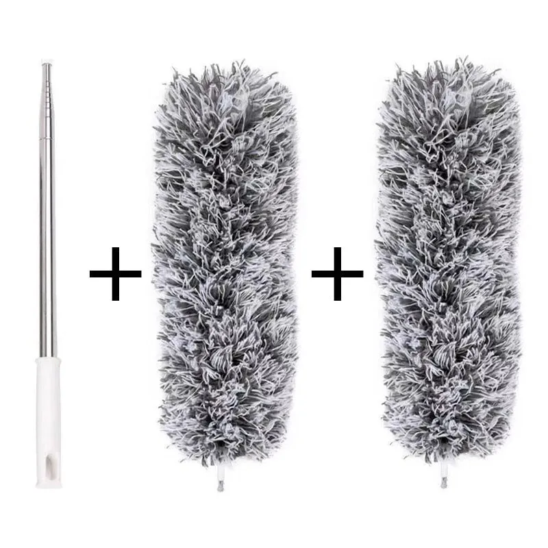 Telescopic microfiber duster - flexible and washable head