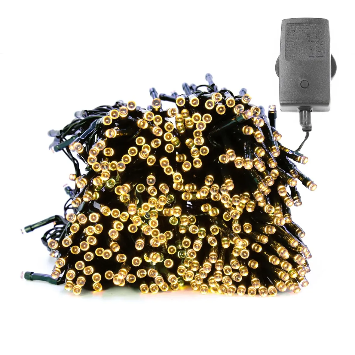 The Christmas Workshop 70740 200 Warm White LED Chaser Christmas Lights / Indoor or Outdoor Fairy Lights / 13.9 Metres / 8 Light Modes / Great For Christmas, Weddings & Gardens