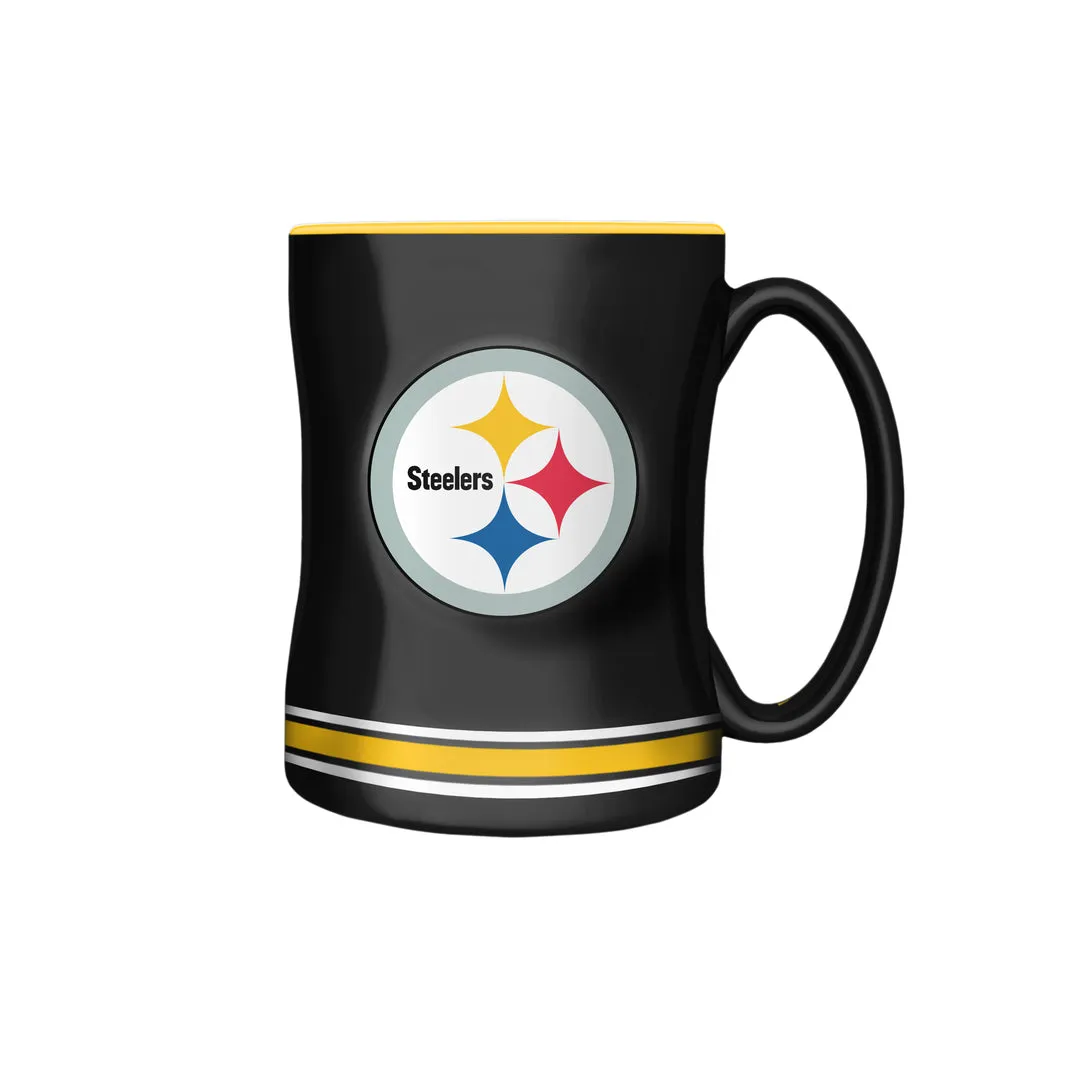 The Sports Vault NFL Pittsburgh Steelers 14oz Sculpted Mug