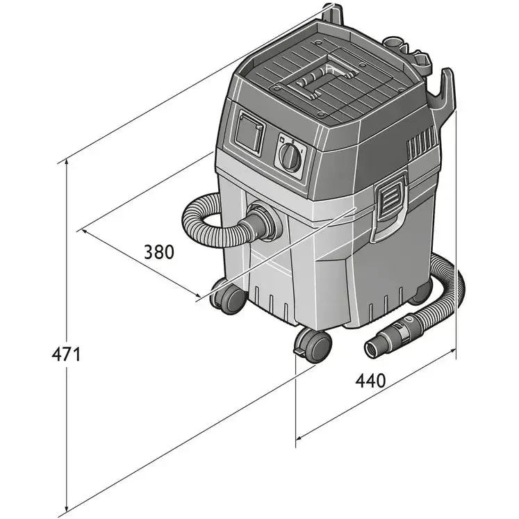 TURBO I SET Wet/Dry Dust Extractor