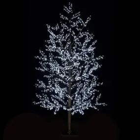 White LED Artificial 3 Metre Blossom Tree Christmas Light