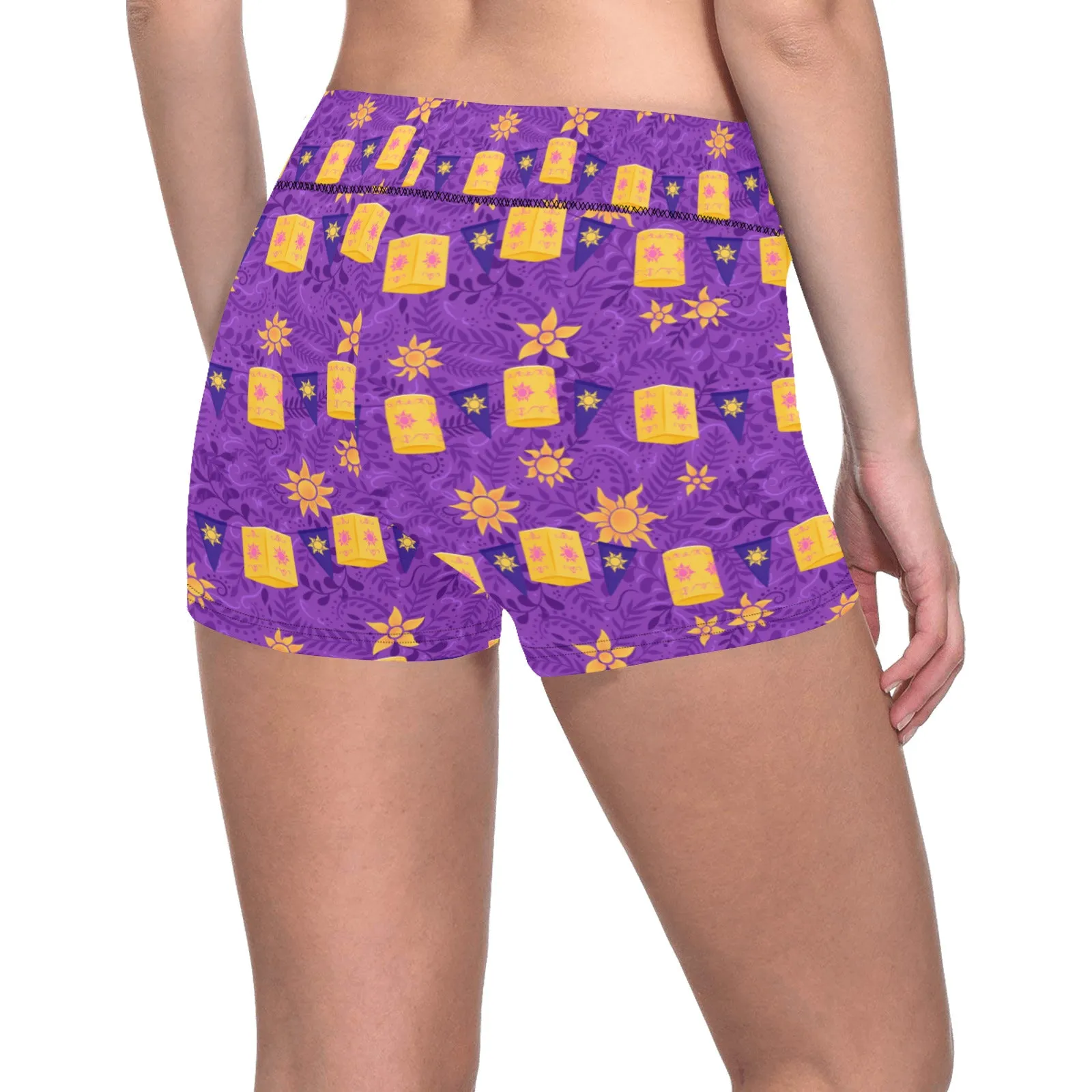 Yellow Lanterns Women's Short Leggings