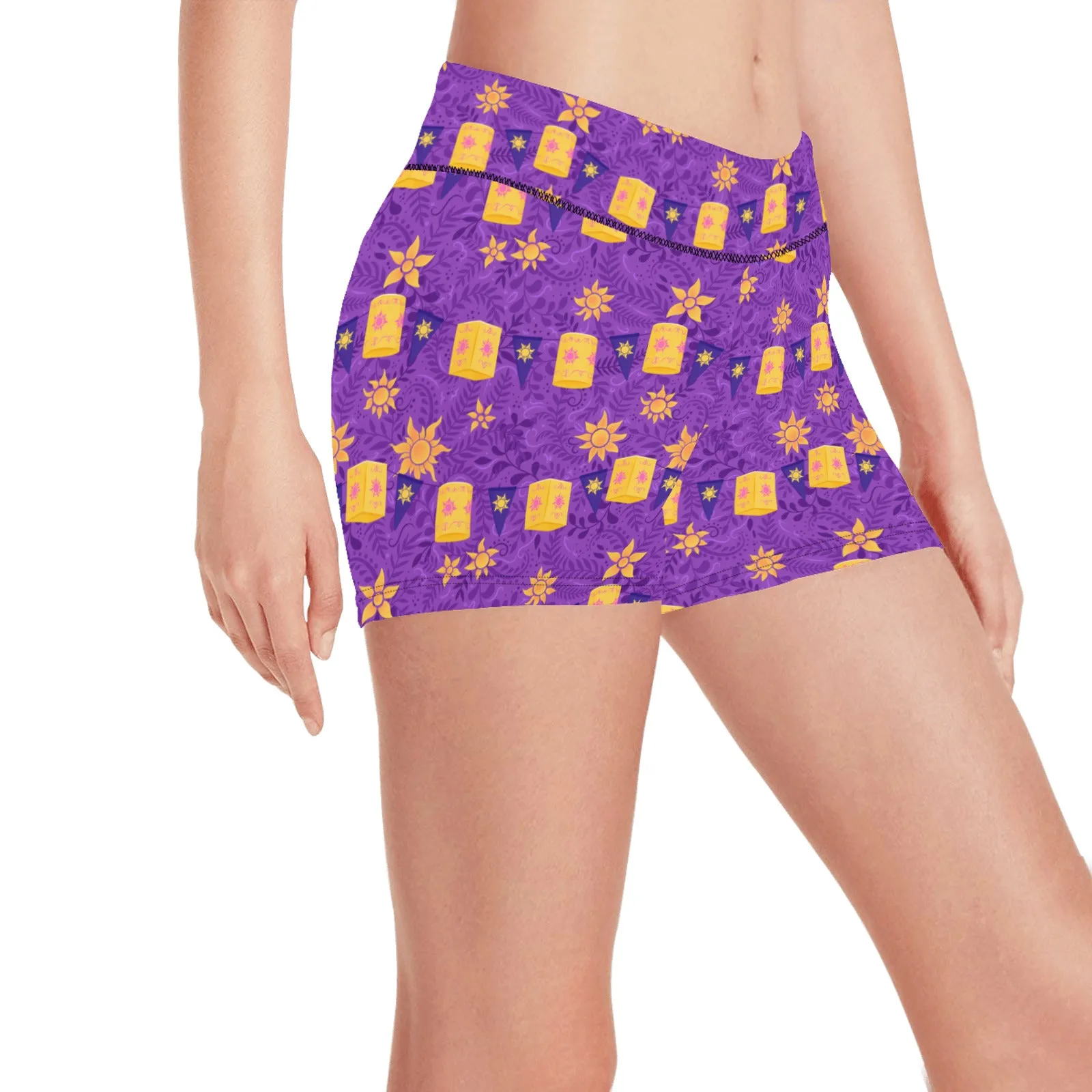 Yellow Lanterns Women's Short Leggings