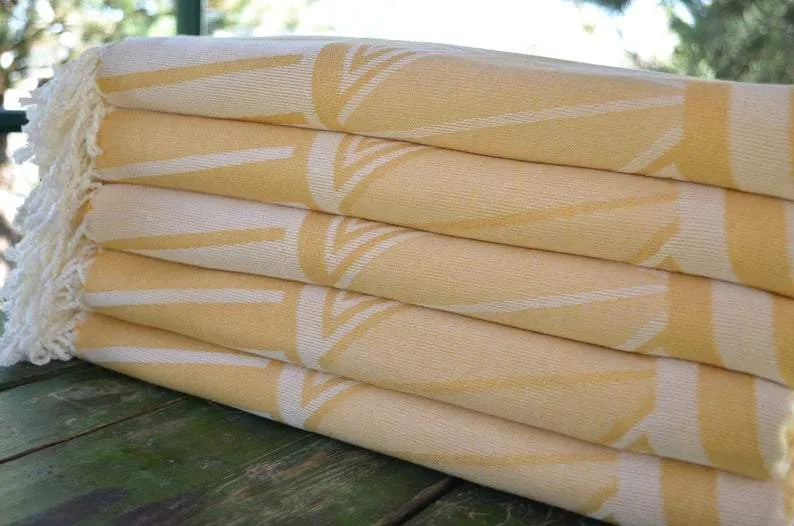 Yellow Sun 100% Cotton Towel