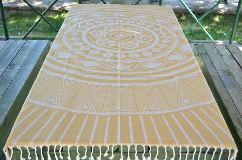 Yellow Sun 100% Cotton Towel