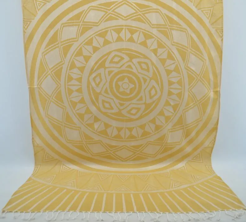 Yellow Sun 100% Cotton Towel